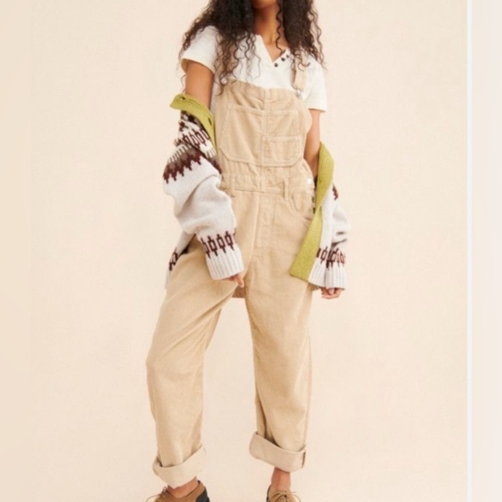 Free People Cord Overalls